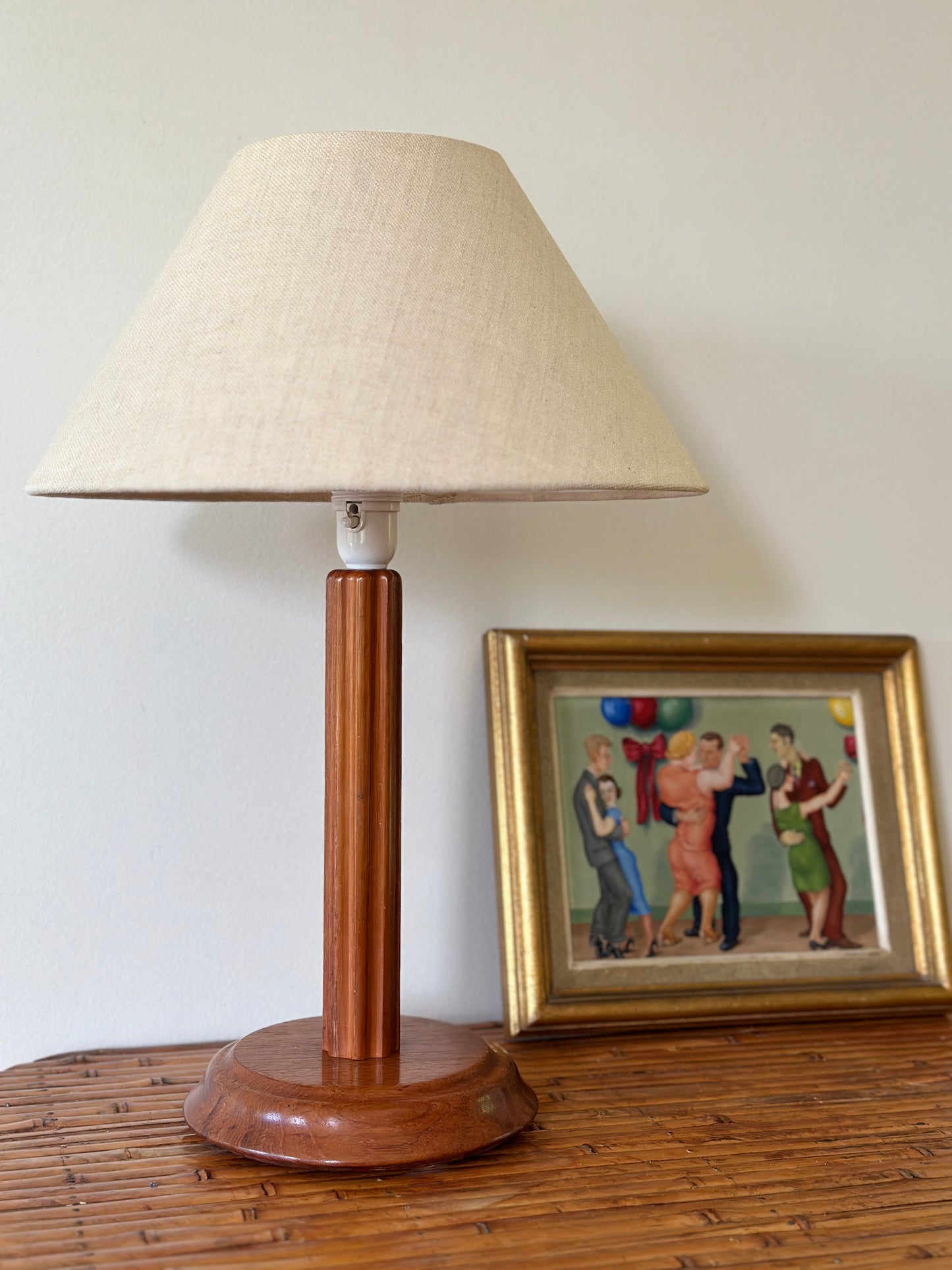 WOODEN COLUMN LAMP, Sweden
