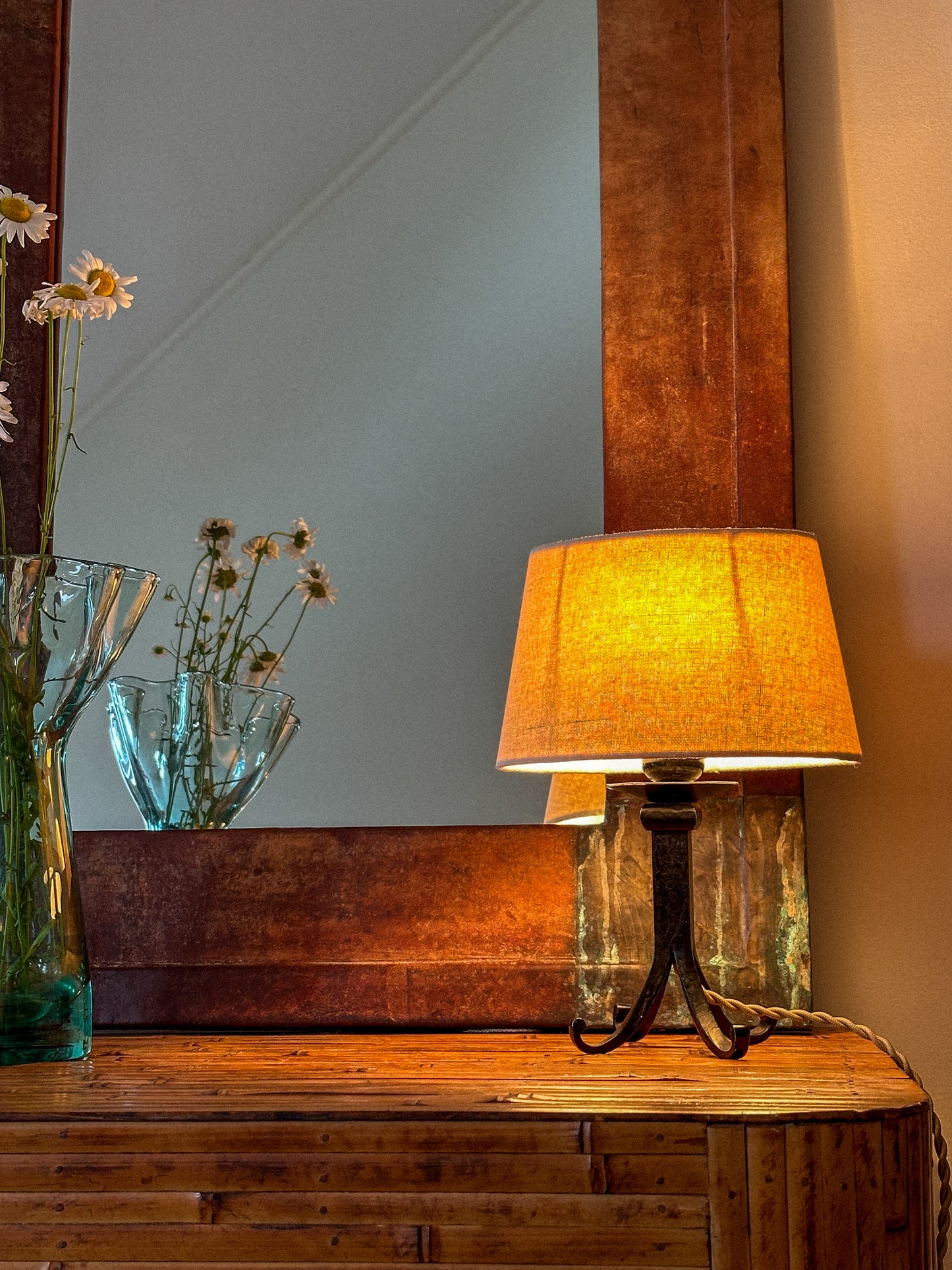 1960 PETITE CAST IRON LAMP