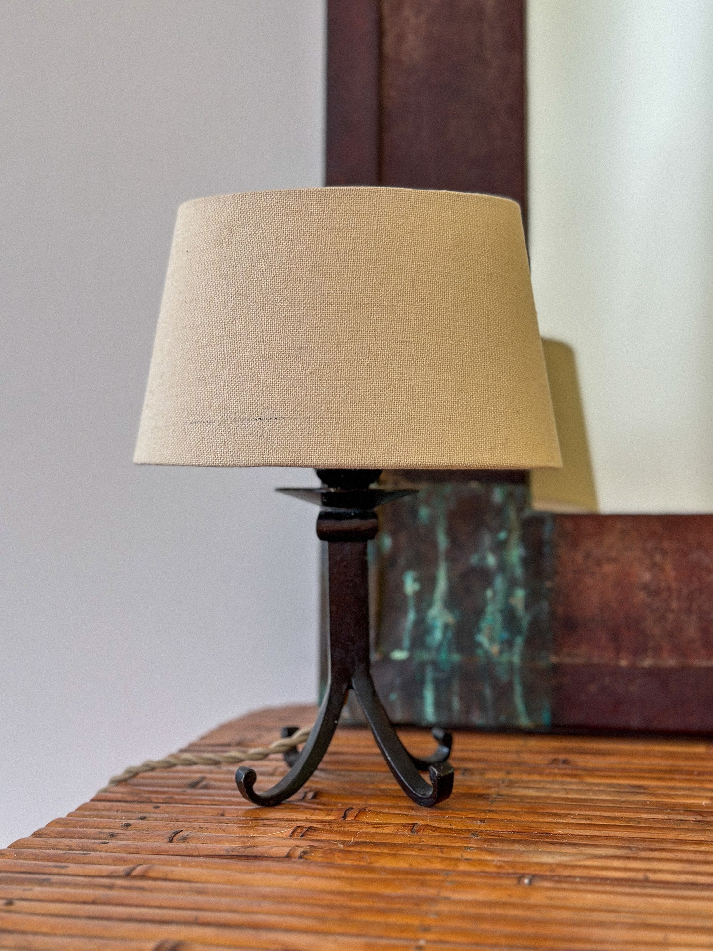 1960 PETITE CAST IRON LAMP