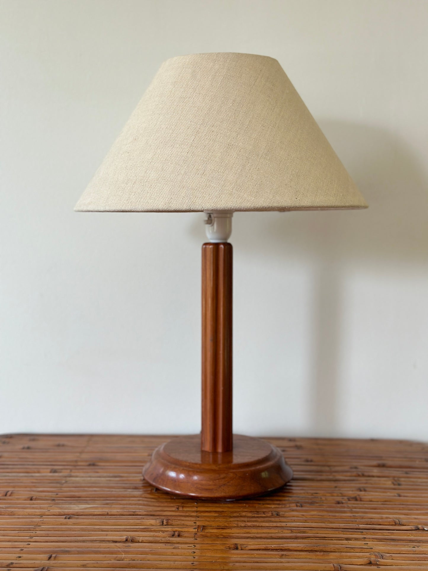 WOODEN COLUMN LAMP, Sweden