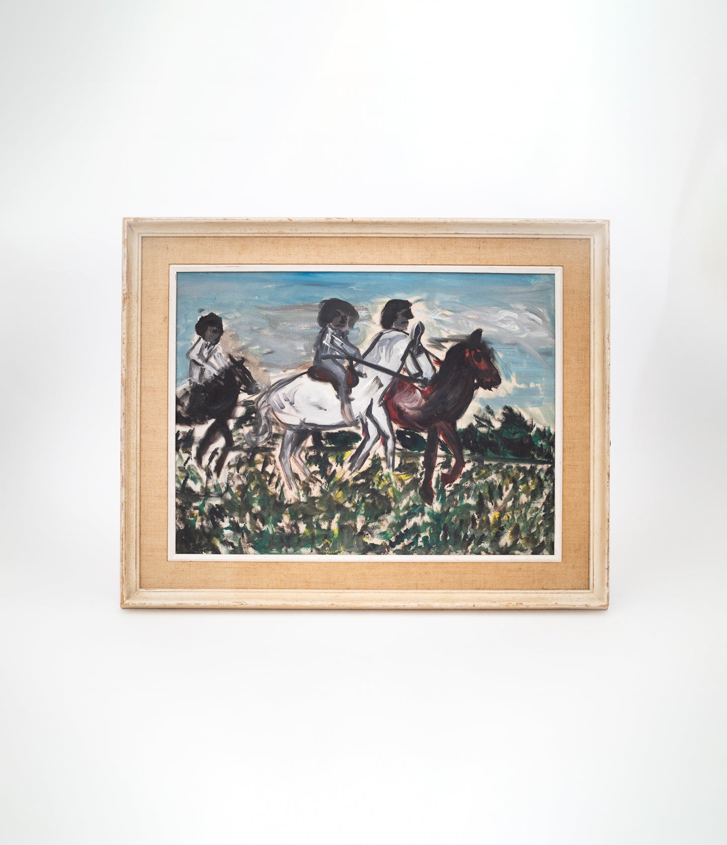 Figures on Horseback Oil Painting, Anonymous