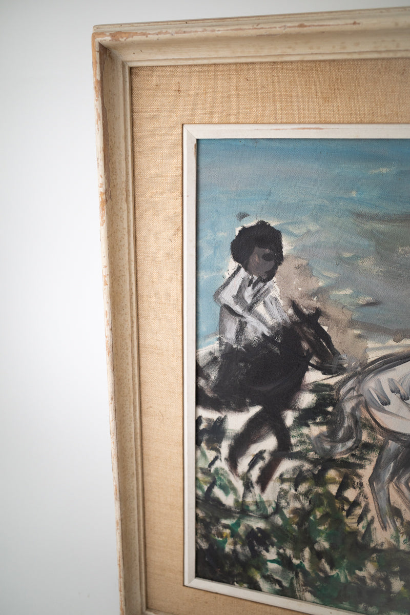 Figures on Horseback Oil Painting, Anonymous
