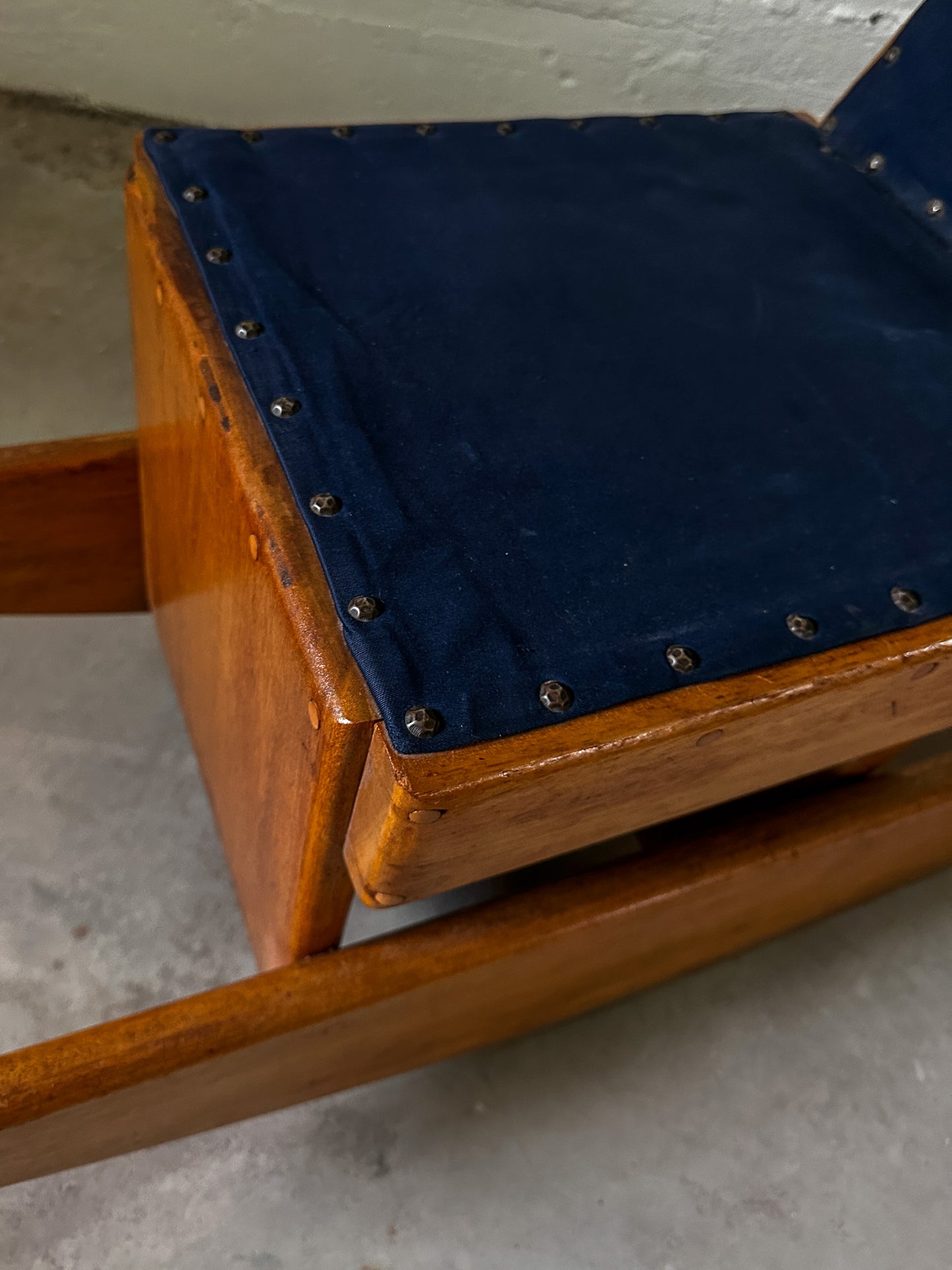 Handmade American Architectural Craft Rocker, 20th Century
