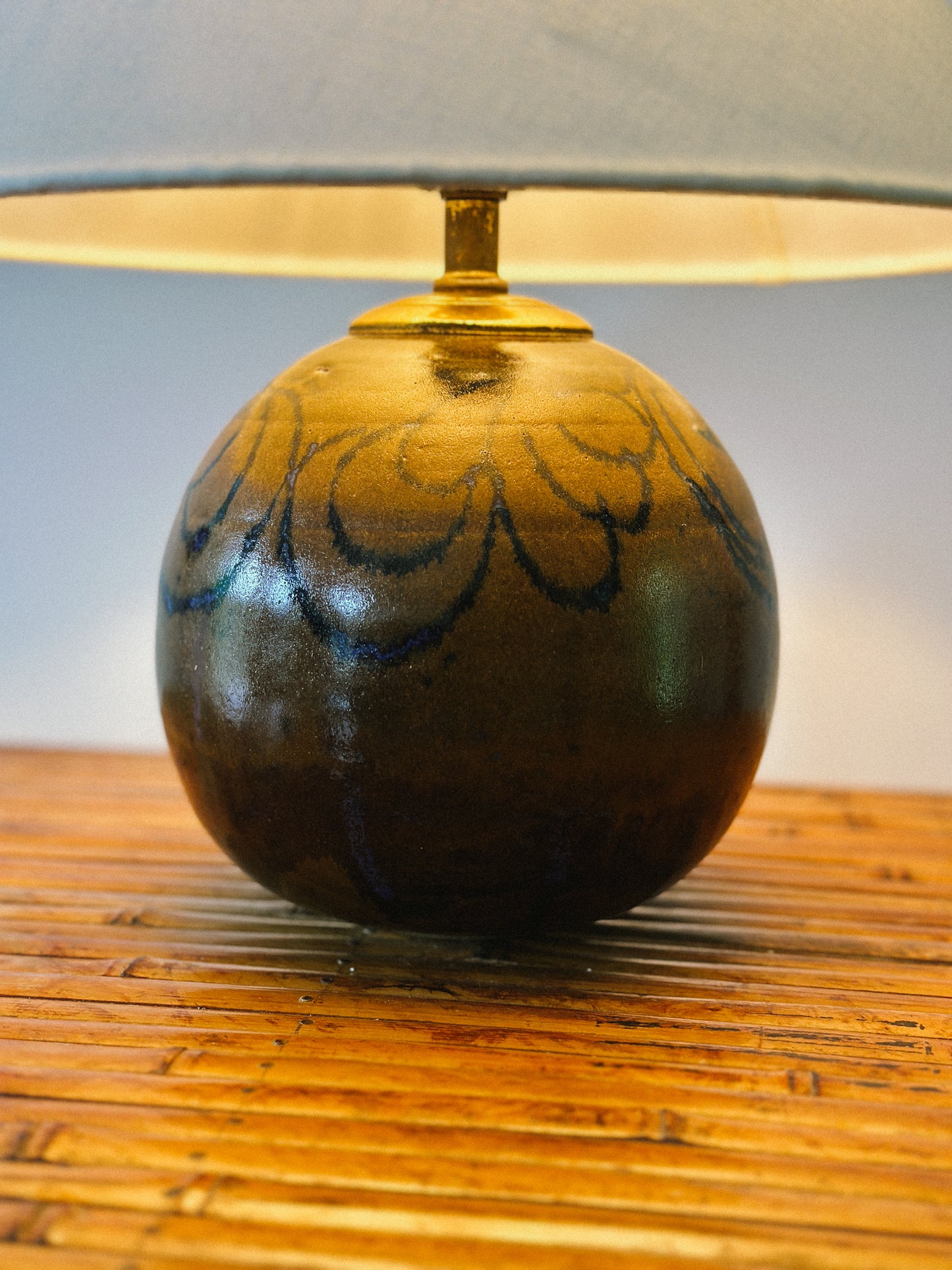 20th C POTTERY LAMP, USA