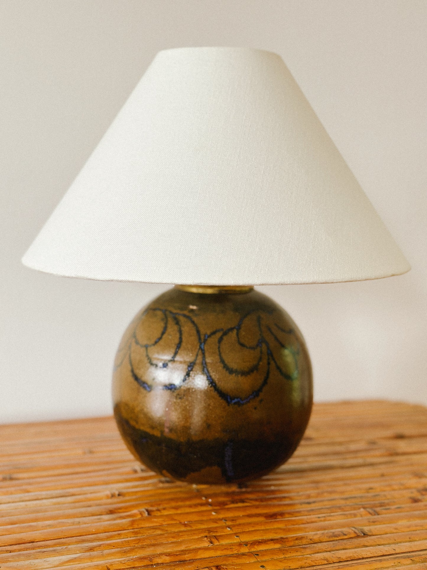 20th C POTTERY LAMP, USA