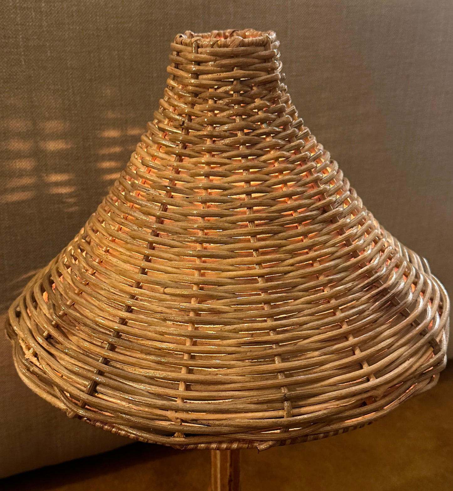 RATTAN TABLE LAMP, France