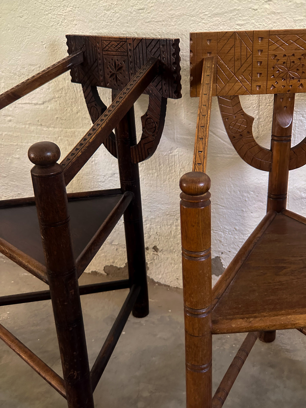 Friar Chair, Early 20th Century - Two Available