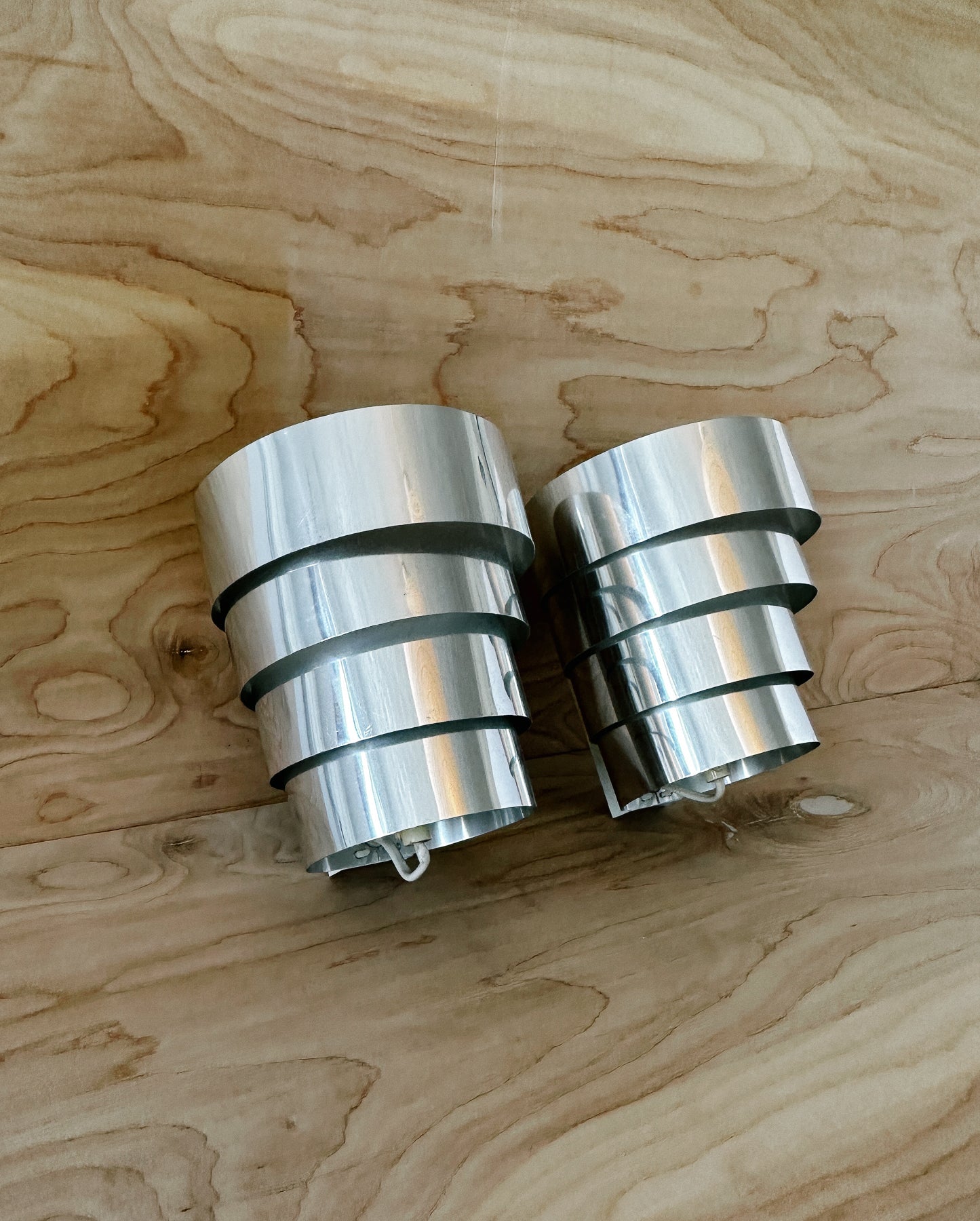 PAIR OF HANS-AGNE JAKOBBSON SILVER SCONCES, C. 1960