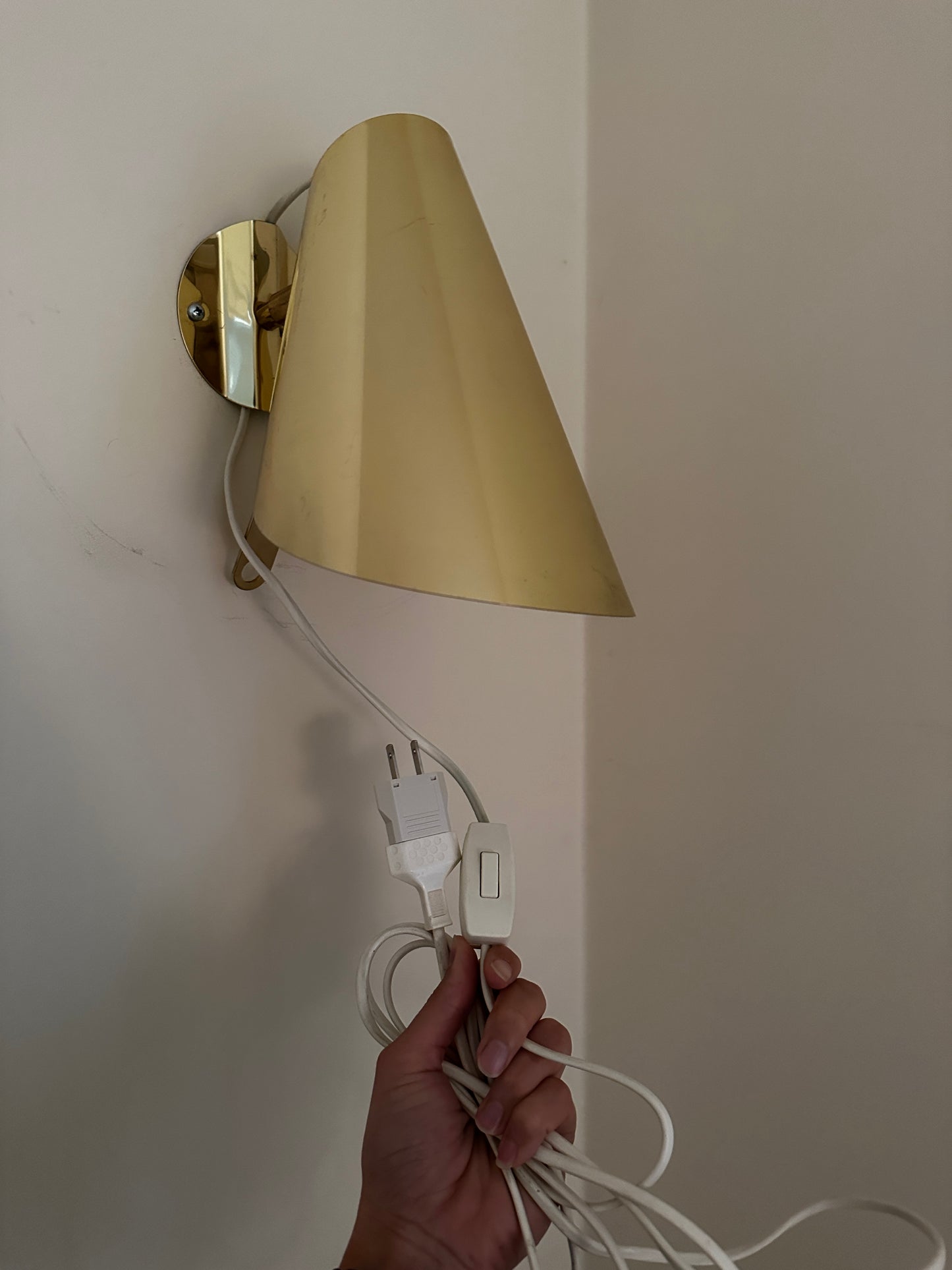 JAN WICKELGREN X IKEA PAIR OF BRASS SCONCES c. 1990