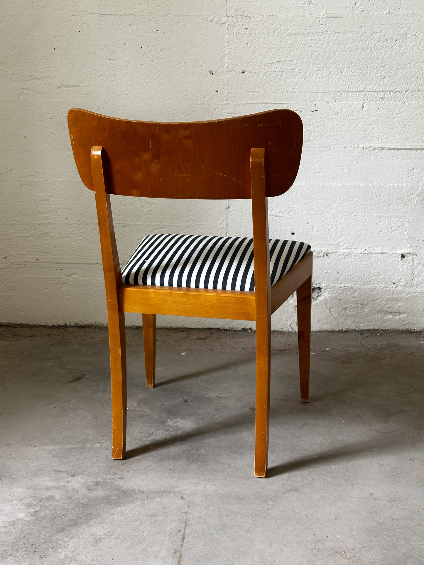Swedish Striped Dining Chairs