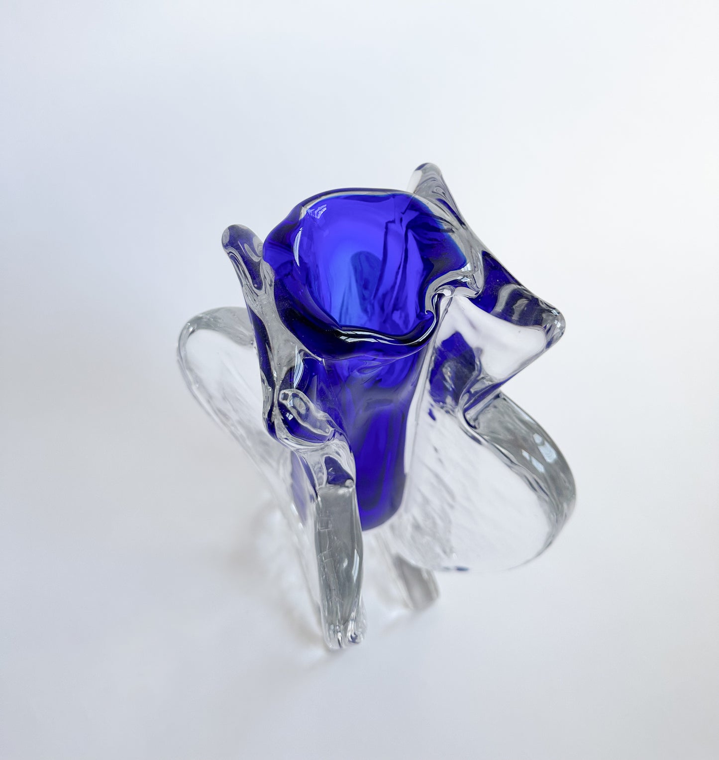 Italian Cobalt Blue Artist Vase, Signed
