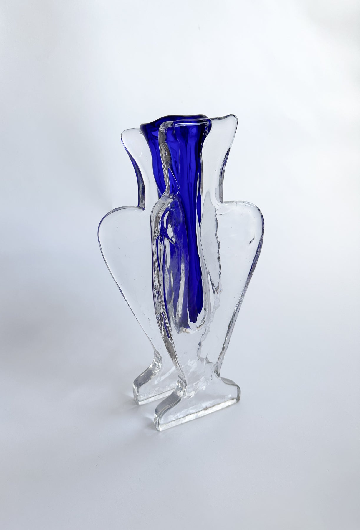 Italian Cobalt Blue Artist Vase, Signed