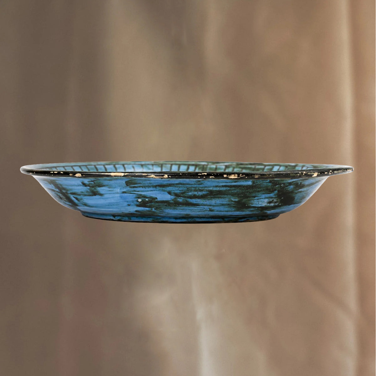 Oval Earthenware Dish by Jérôme Massier, France, c. 1900