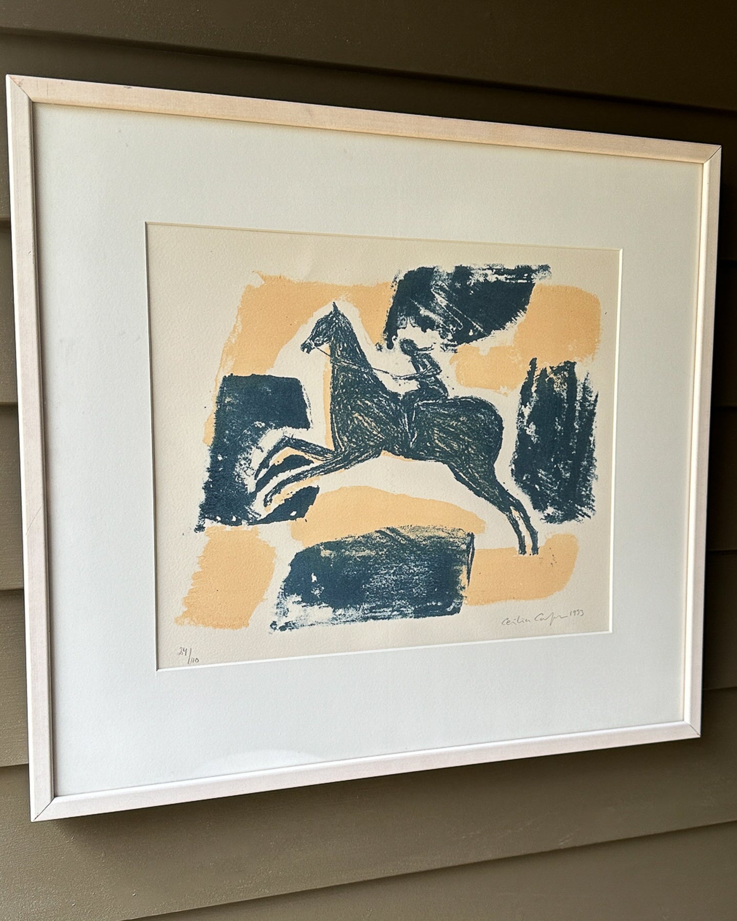 RIDER WITH HORSE C. 1990s