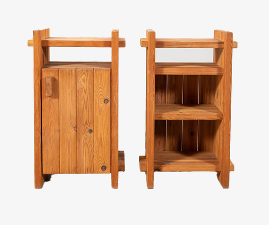 Hans Frydendal Narrow Pine Cabinets for IDE Furniture, Denmark c. 1970 (Coming Soon)