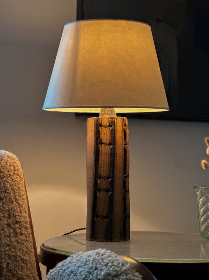 Lene Regius Stoneware Table Lamp, Denmark, c. 1960