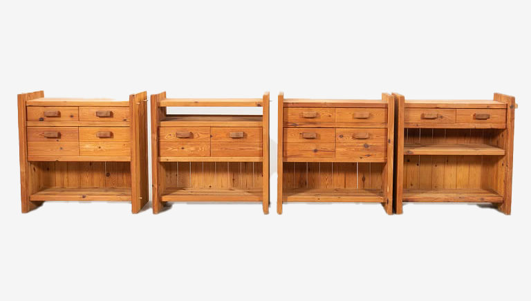 Hans Frydendal Wide Pine Cabinets for IDE Furniture, Denmark c. 1970 (Coming Soon)