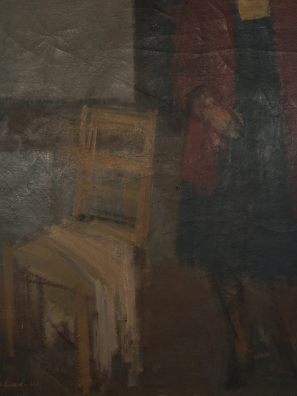 “Woman and Chair” Oil on Canvas, 1945