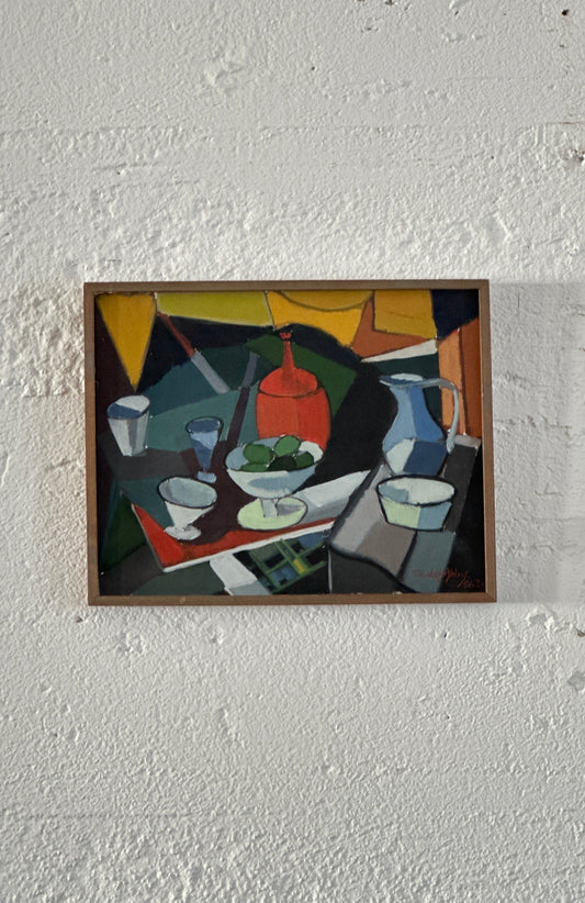 "Cubist Still Life" Oil on Canvas, 1963