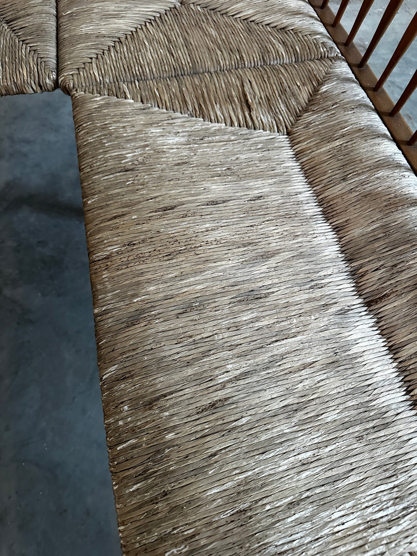 German Spindle-back Corner Bench designed by Arno Lambrecht for WK Möbel, Mid 20th century