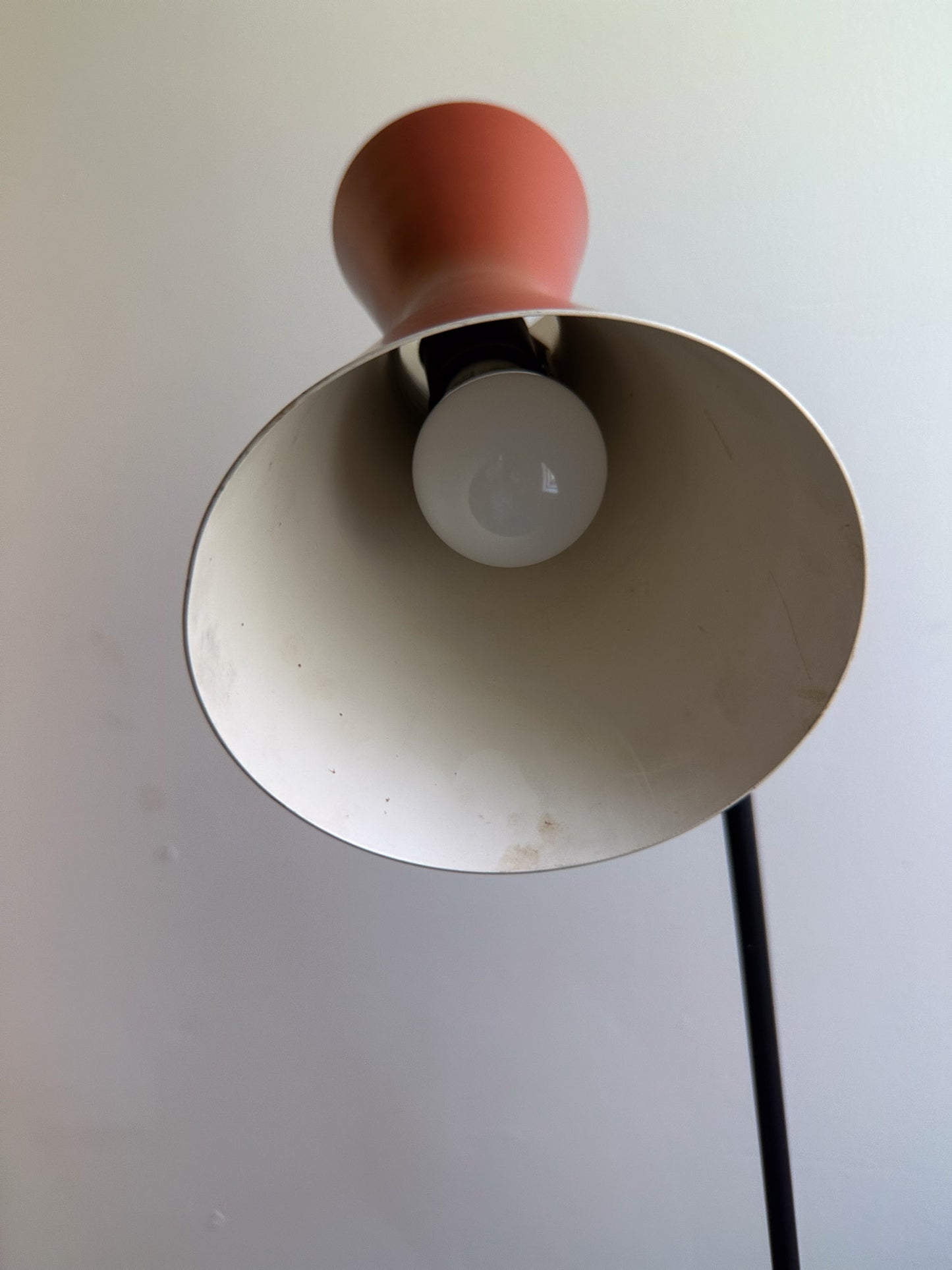 Swedish Red Floor Lamp for ASEA, Mid 20th Century