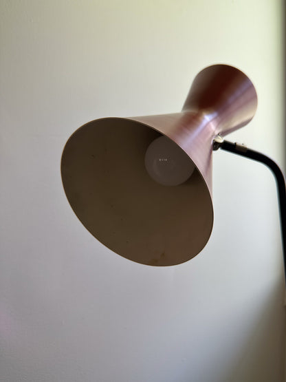 Swedish Red Floor Lamp for ASEA, Mid 20th Century