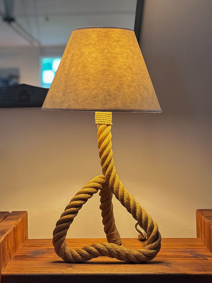 Braided Rope Table Lamp, France, Mid 20th C.