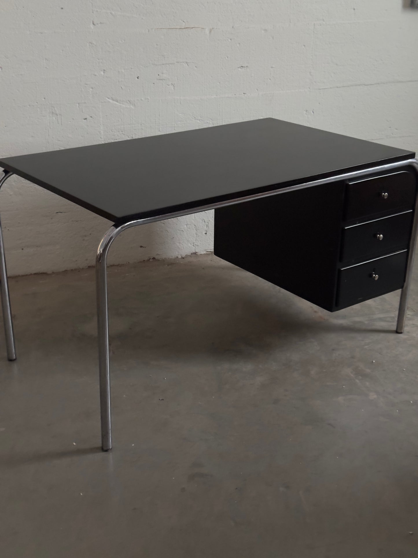Modernist Chrome Bauhaus Desk, c. 1940