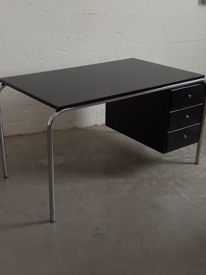 Modernist Chrome Bauhaus Desk, c. 1940
