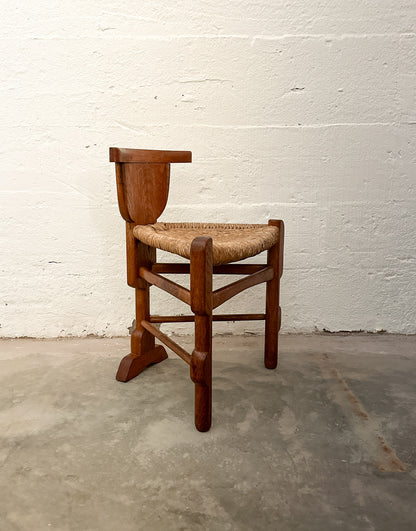 Bernhard Hoetger Sculptural Tripod Chair, c. 1920