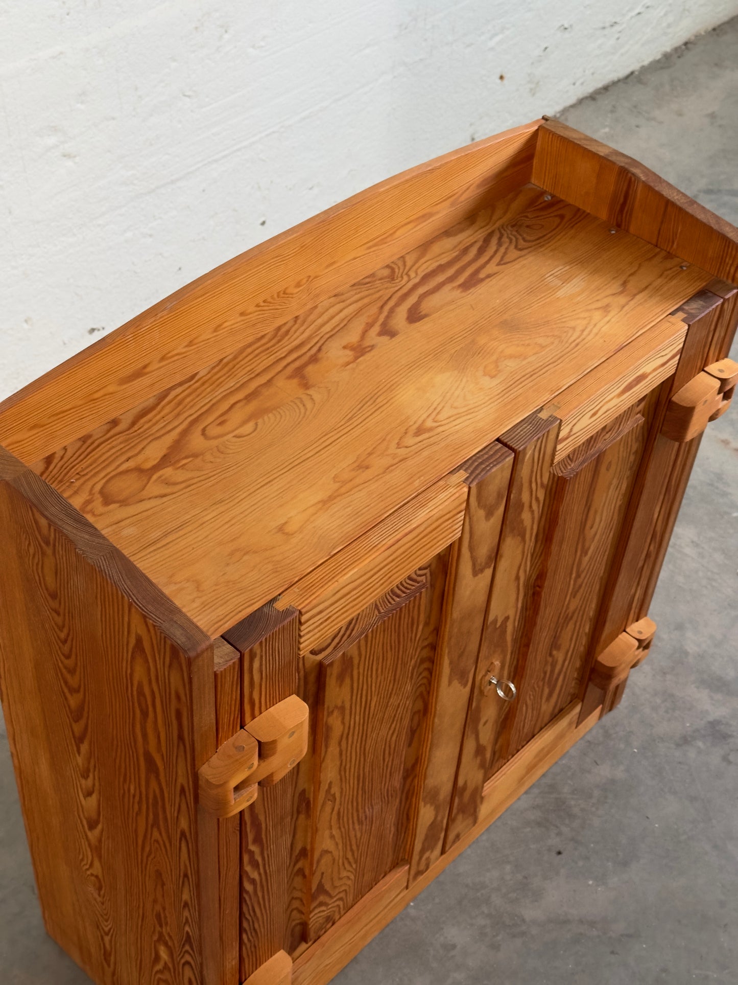 Pine Wall Cabinet, Sweden c. 1980