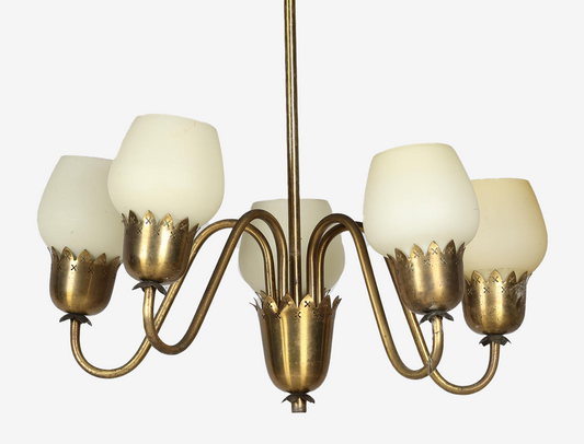 Fog & Mørup Five-Arm Chandelier c. 1950 (Coming Soon)