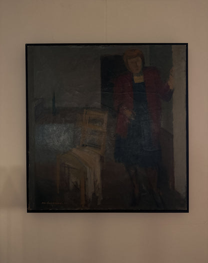 “Woman and Chair” Oil on Canvas, 1945