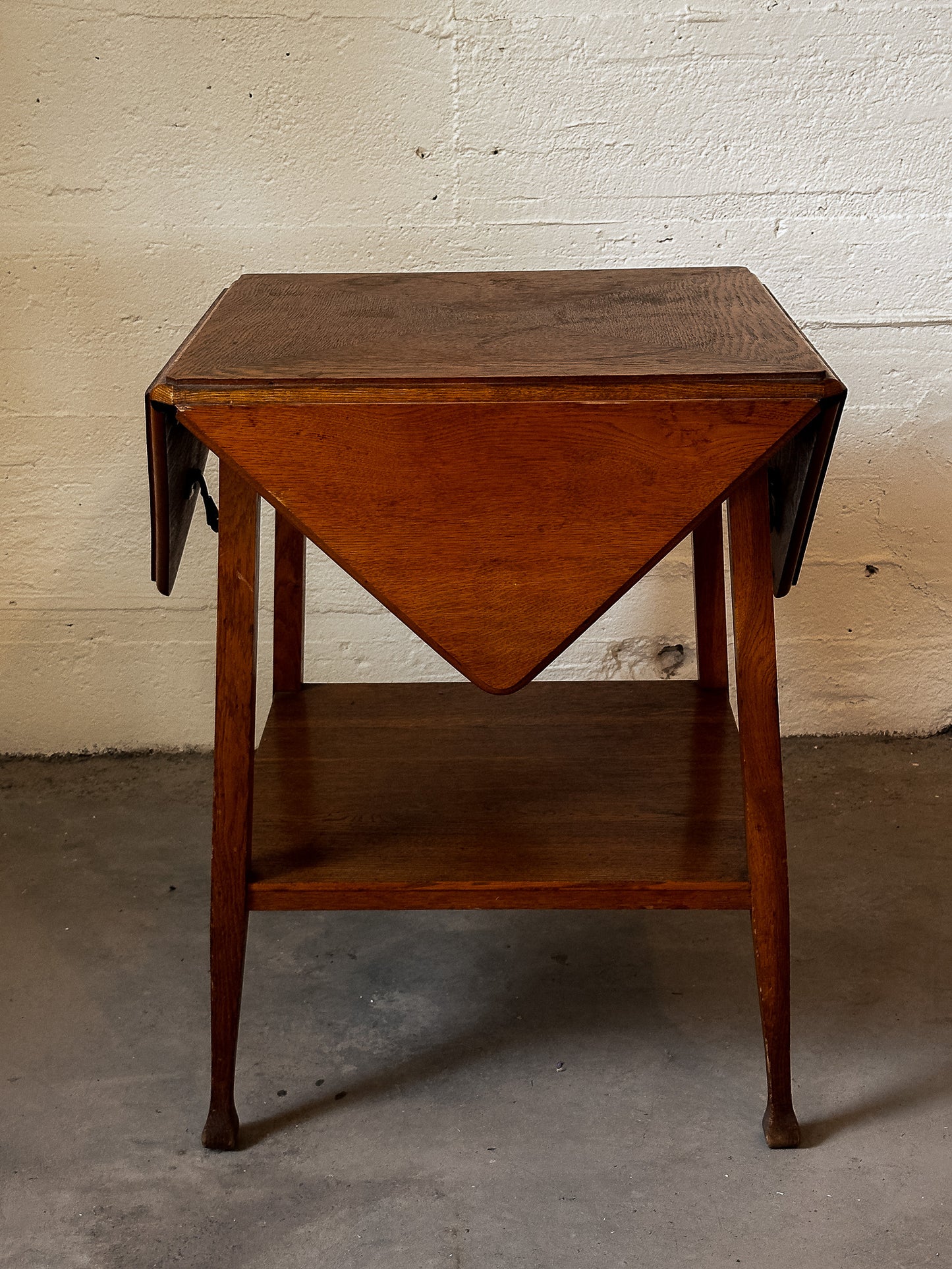 French Wooden Envelope Side Table, c. 1970