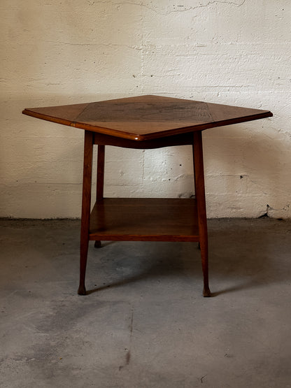 French Wooden Envelope Side Table, c. 1970
