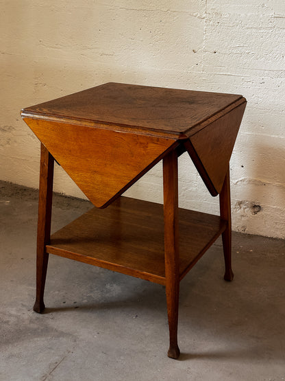 French Wooden Envelope Side Table, c. 1970