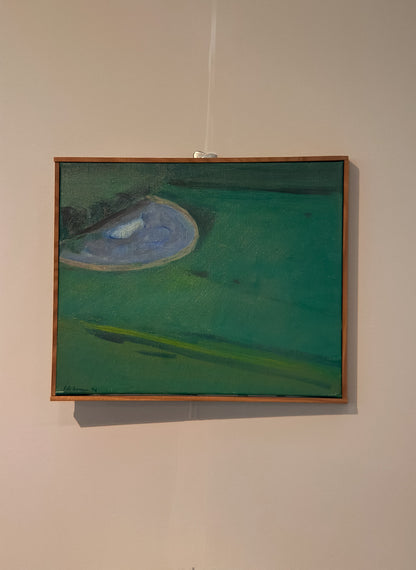 Reflections in Green, Oil on Canvas, France