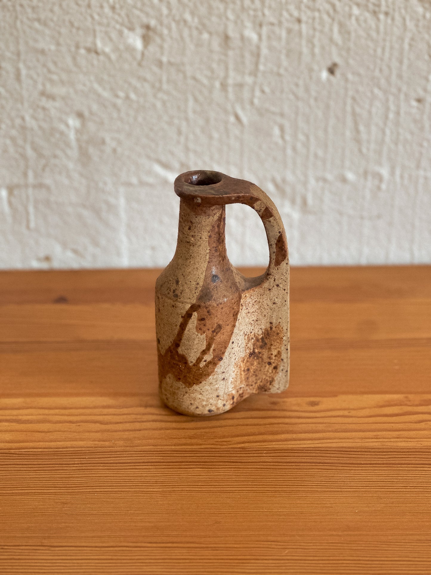 Vintage French Stoneware Pottery Jug