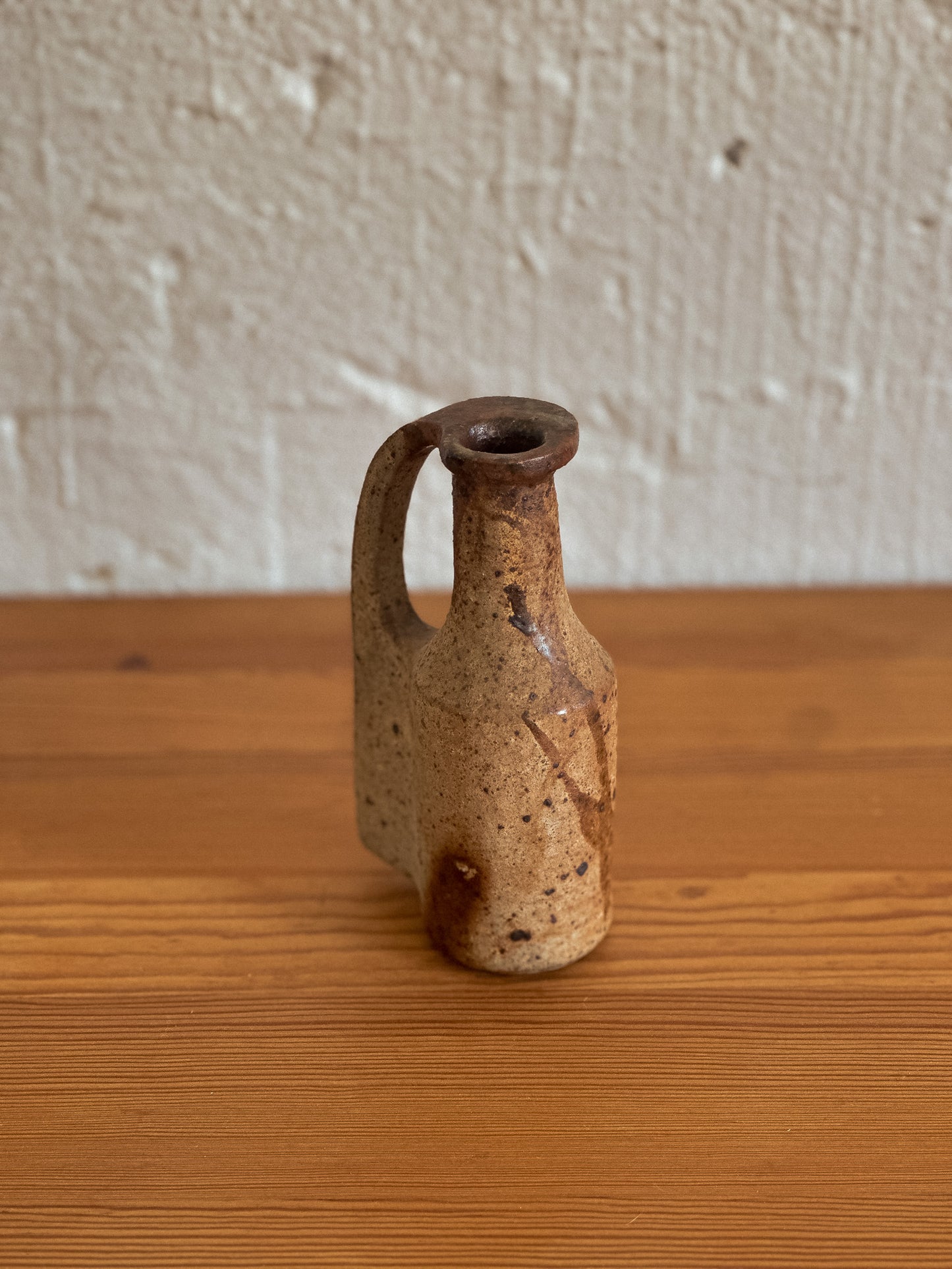 Vintage French Stoneware Pottery Jug