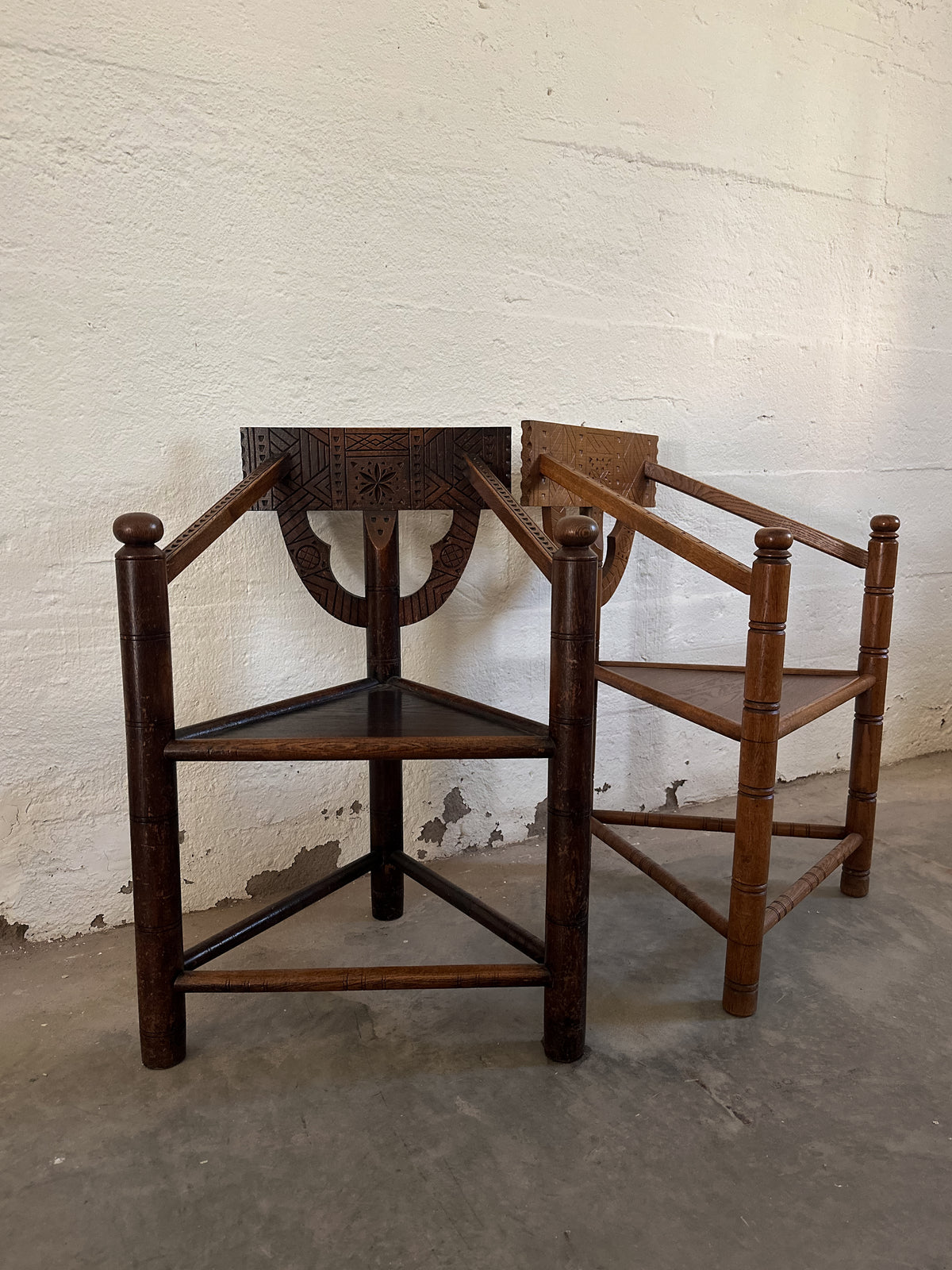 Friar Chair, Early 20th Century - Two Available