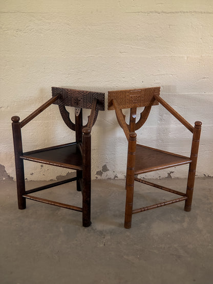 Friar Chair, Early 20th Century - Two Available