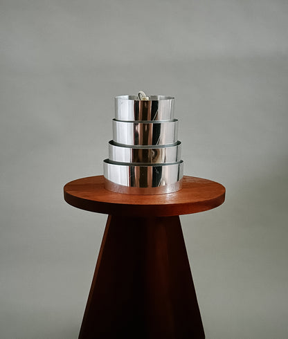 PAIR OF HANS-AGNE JAKOBBSON SILVER SCONCES, C. 1960