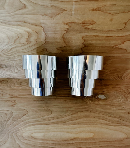 PAIR OF HANS-AGNE JAKOBBSON SILVER SCONCES, C. 1960