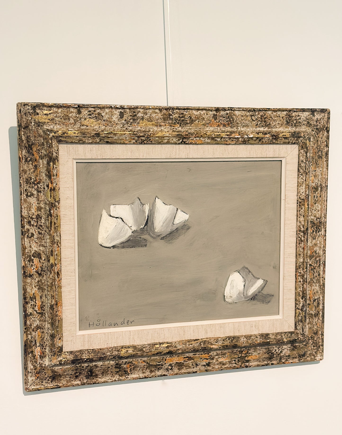 Eggshells by Gunnar Hållander, Oil on Panel, Sweden c. 1979