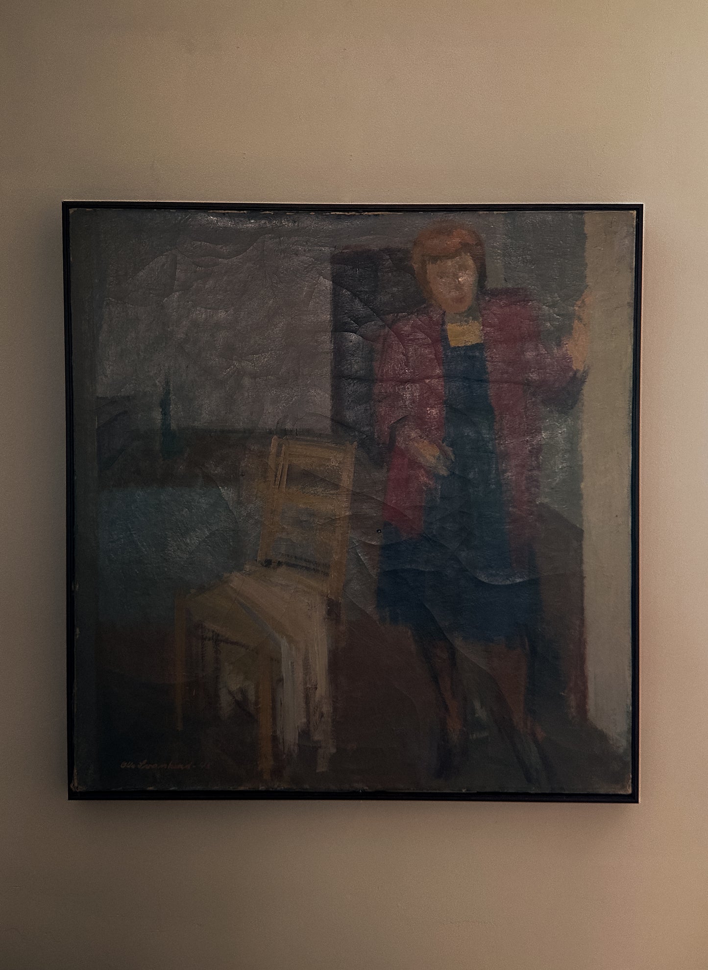 “Woman and Chair” Oil on Canvas, 1945