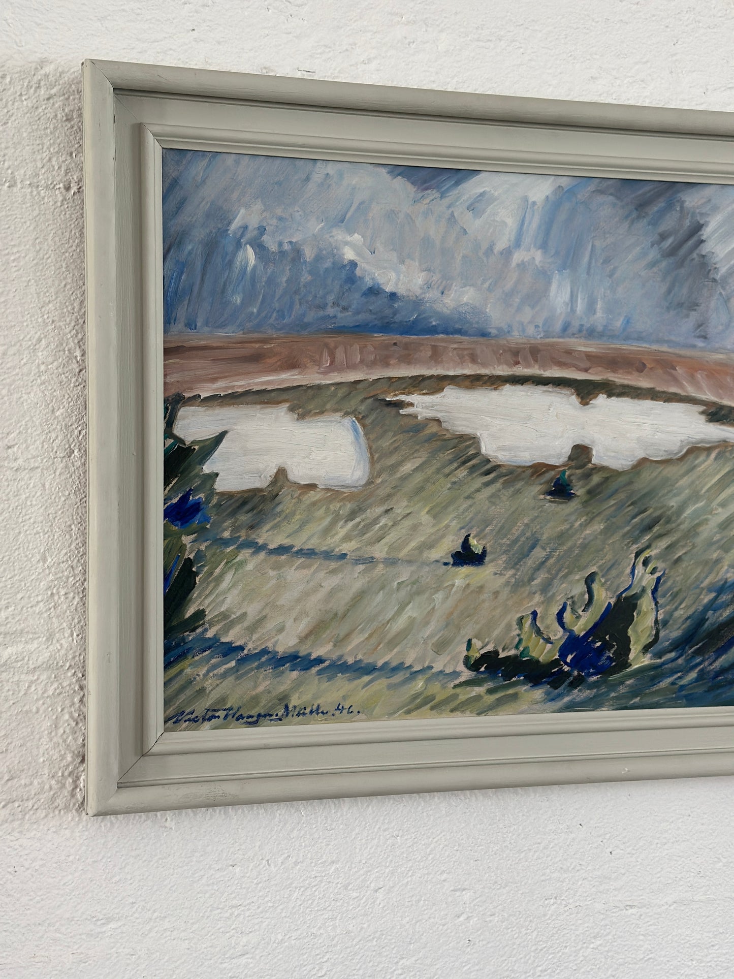 "Last of the Snow" Oil On Canvas, c. 1946