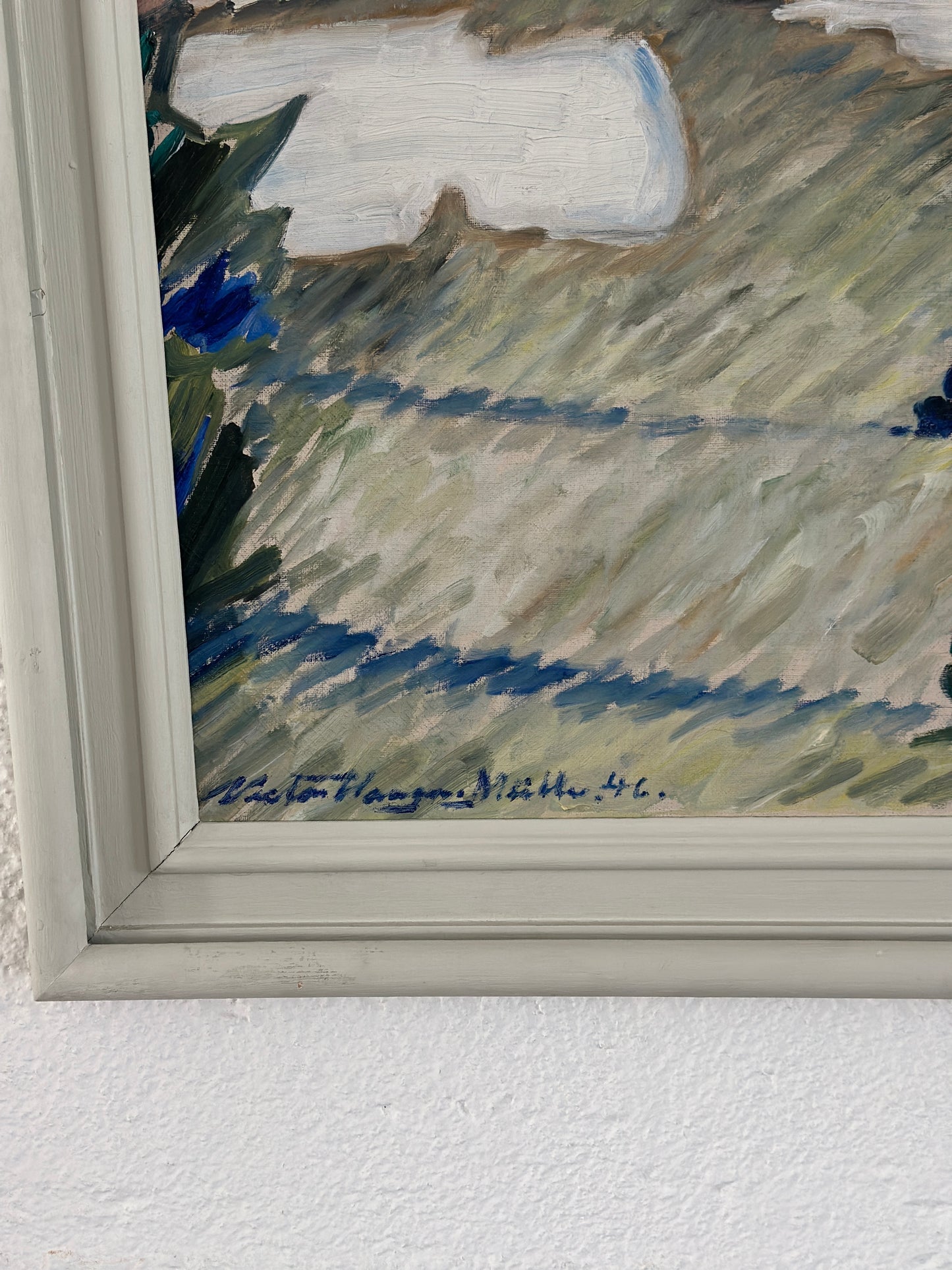 "Last of the Snow" Oil On Canvas, c. 1946