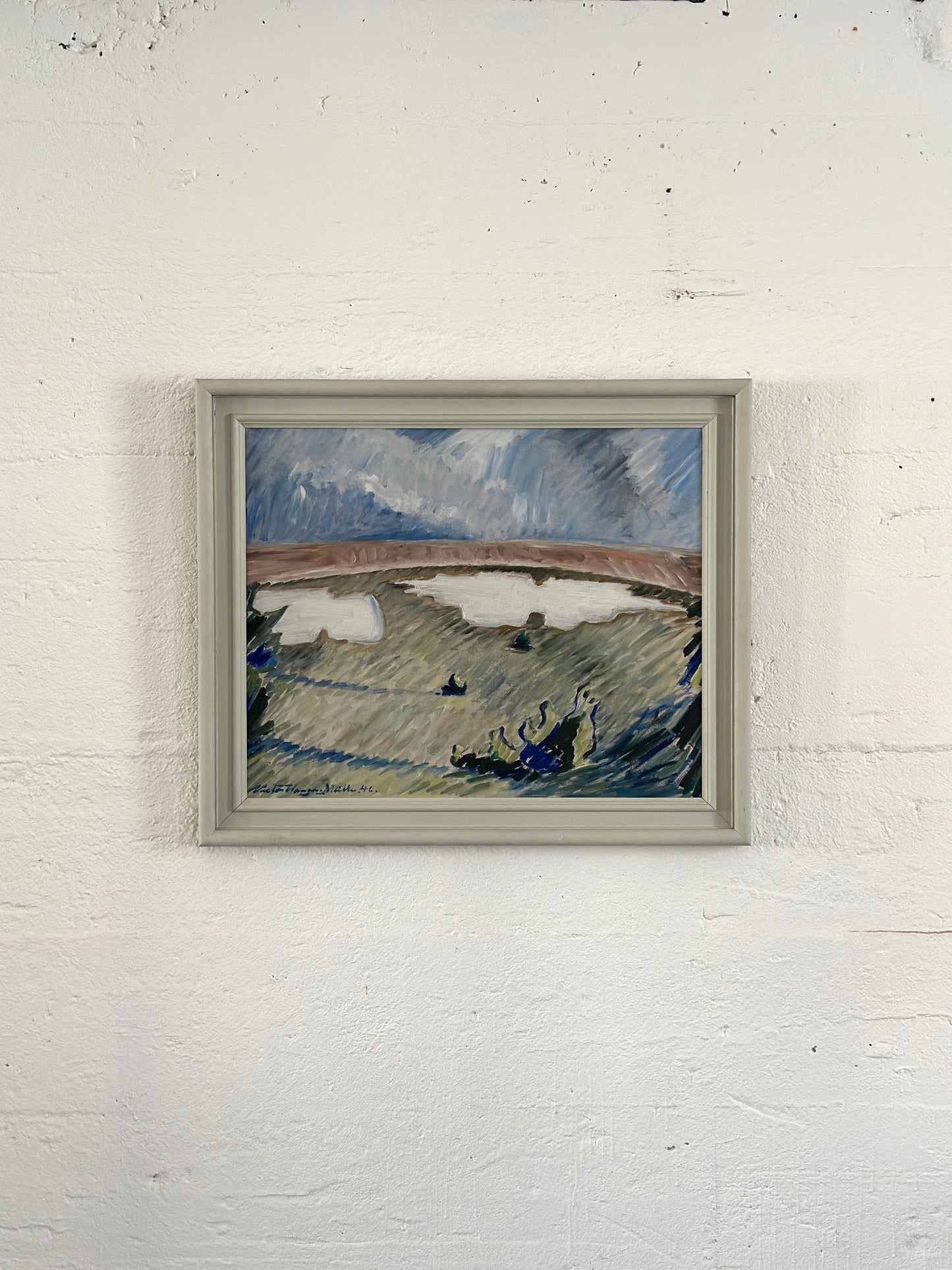 "Last of the Snow" Oil On Canvas, c. 1946