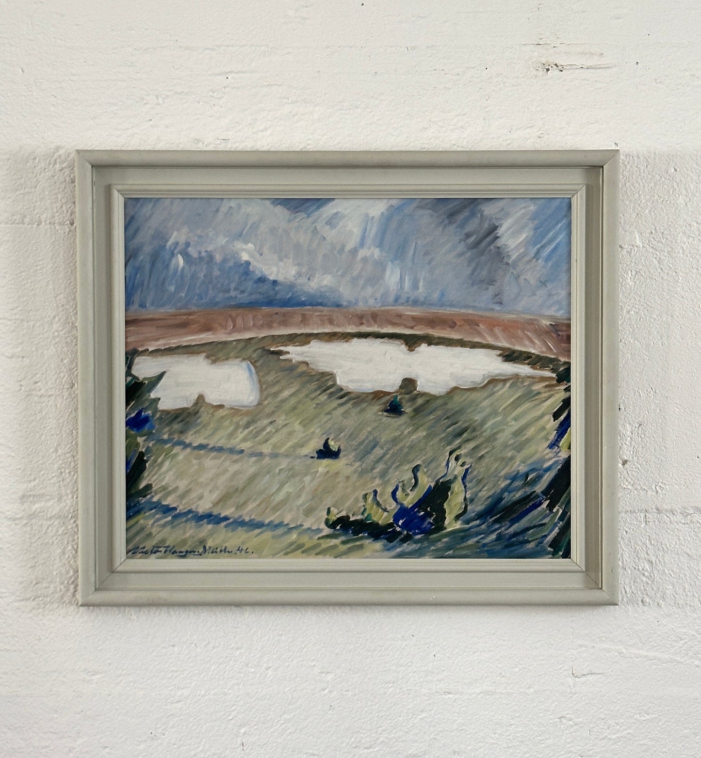 "Last of the Snow" Oil On Canvas, c. 1946