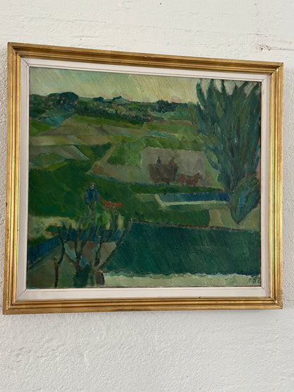 "Greener Pastures" Oil on Canvas, c. 1952